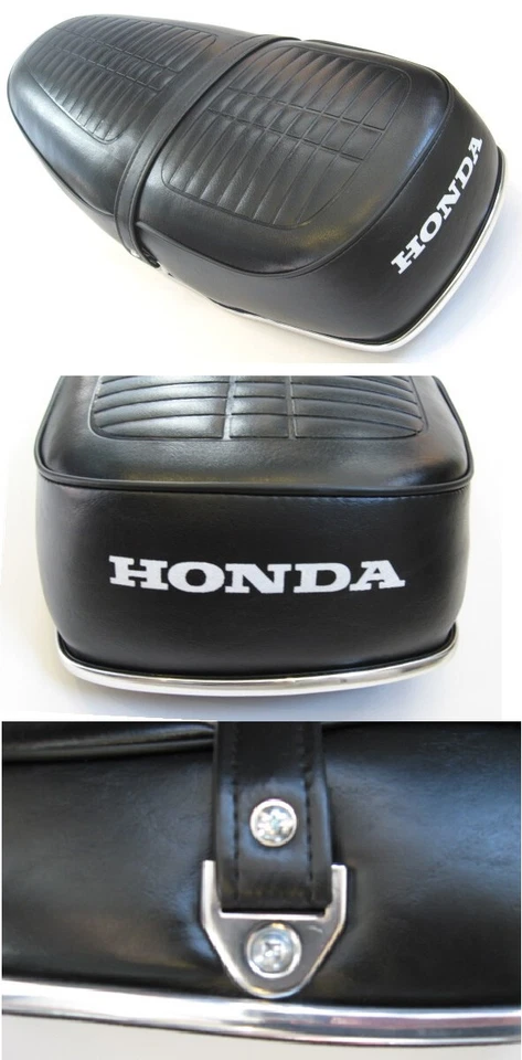 FUNDA ASIENTO HONDA CB360 CB360G DOBLE REPUESTO 1974 - 1976 CON LOGO Foto 1 de 4