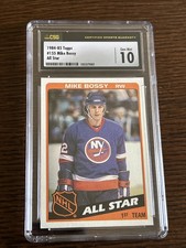 1984-85 TOPPS MIKE BOSSY ALL STAR 155 CSG 10 GEM MINT RARE TOP POP!! HOT 🔥