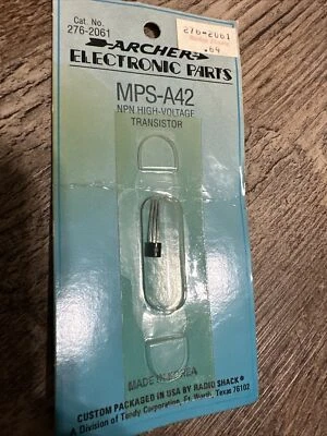 Transistor de alto voltaje ARCHER (RADIO SHACK) 276-2061 MPS-A42 NPN Foto 1 de 2