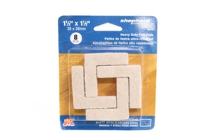 Shepherd 1-.50in. X 1-.50in. Heavy Duty Felt Pads   9816 - Picture 1 of 3