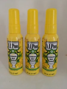 3x Air Wick VIP Poo Lemon Idol Up to 100 Pre-Poo Toilet Spray 55ml - Picture 1 of 5