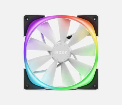 NZXT AER RGB 2 140mm RGB White Fluid Dynamic Bearing PWM Fan - Image 1 of 4