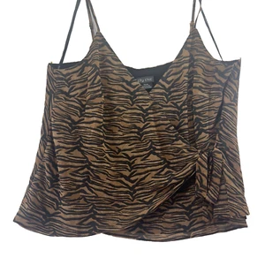 City Chic Spaghetti Strap Top Stampa Animalier Cinghie Regolabili Foderate Nuovo con etichette XS (14) - Foto 1 di 10