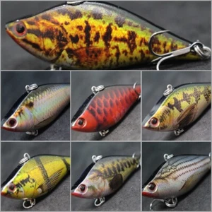 Lipless Fishing Lures wLure 2 1/3 inch 1/2 oz Trap Sinking Lifelike HL697 - Picture 1 of 55