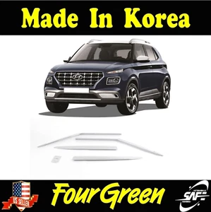Side Window Sun Vent Visors Rain Guards Deflectors for 2019-2022 Hyundai Venue - Picture 1 of 3