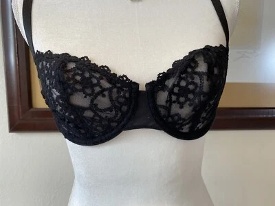 Impresionante Nuevo Sujetador Passionata Negro Talla 32D Foto 1 de 4