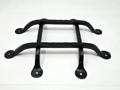 Porta de entrada, portão, visualização Speakeasy grelha de ferro fundido preto - 13 1/4 x 11" - Imagem 1 de 4