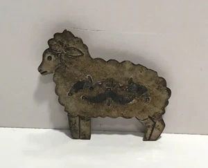 VINTAGE STERLING SILVER SHEEP PIN BROOCH - Picture 1 of 10