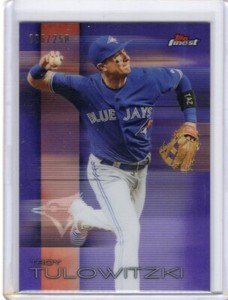 Topps 2016 Finest No. 29 - Troy Tulowitzki - Purple - 006/250 Toronto Blue Jays