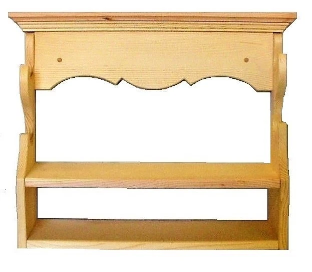 Pine Wooden 2 Place Gun Rack Rifle Shotgun Wall Mount Display with Ammo Storage - Image 1 of 1