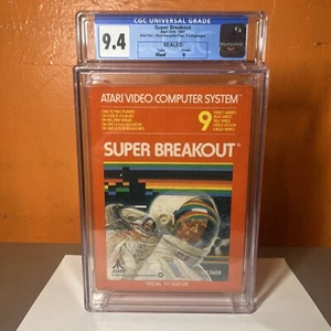 Super Breakout Atari 2600 1981 Vintage Brand New Sealed Handtab Graded CGC 9.4 - Picture 1 of 7