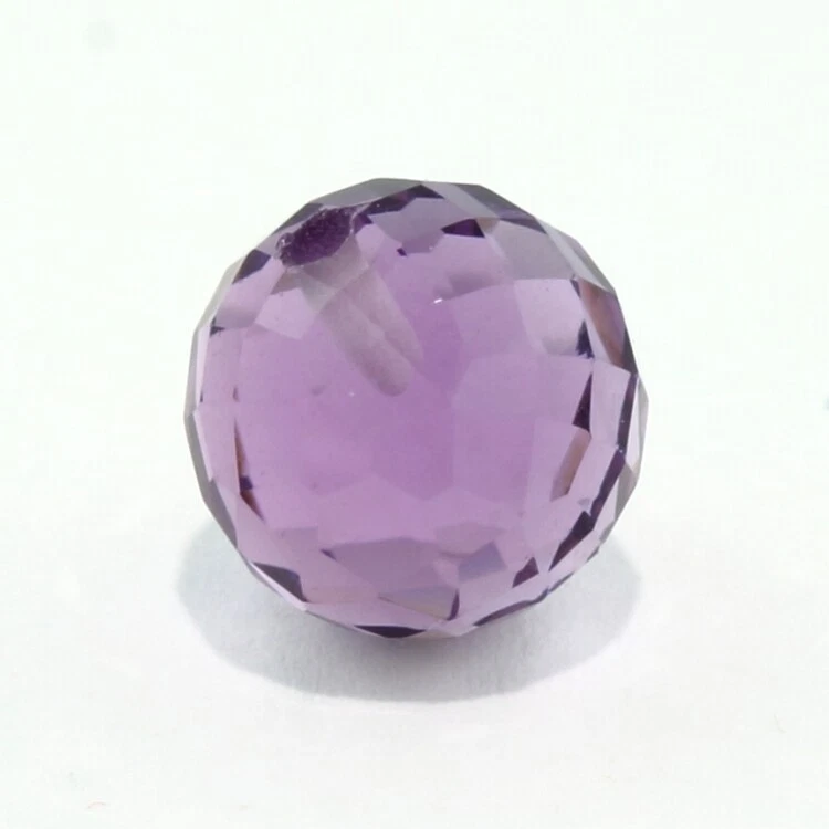 AMATISTA BRASILEÑA 8 MM TABLERO DE AJEDREZ BOLA CORTE MEDIO PERFORADO TODO NATURAL F-4677 Foto 1 de 1