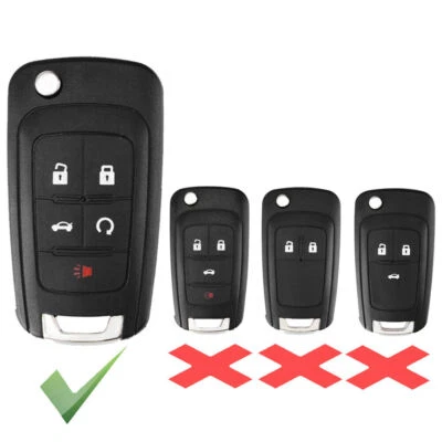 Modify Flip Remote Key Fob Shell Case for Chevrolet Camaro/ Cruze Equinox Malibu - Изображение 1 из 4