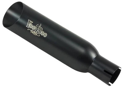 Silenciador sin cordones Voodoo negro corto VEZX636K3B para Kawasaki ZX636 2003-2004 Foto 1 de 2