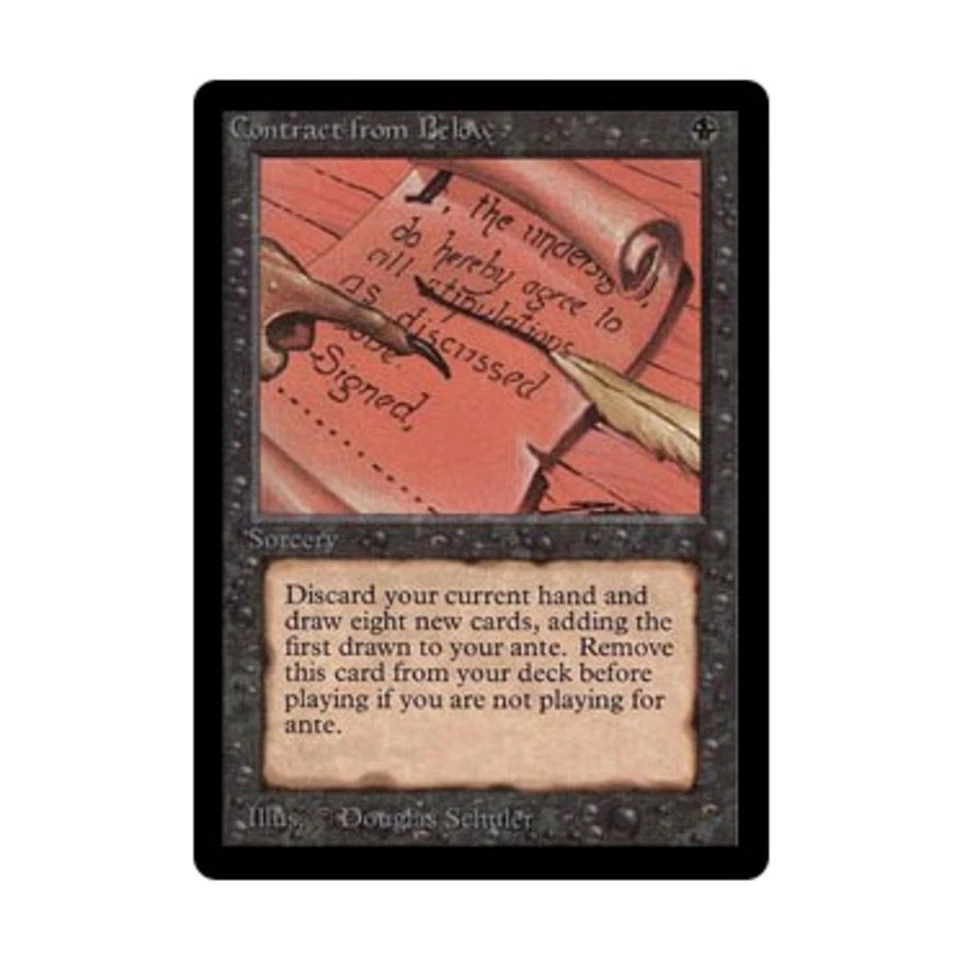 WOTC MtG Beta Contract from Below (R) EX - Image 1 of 1