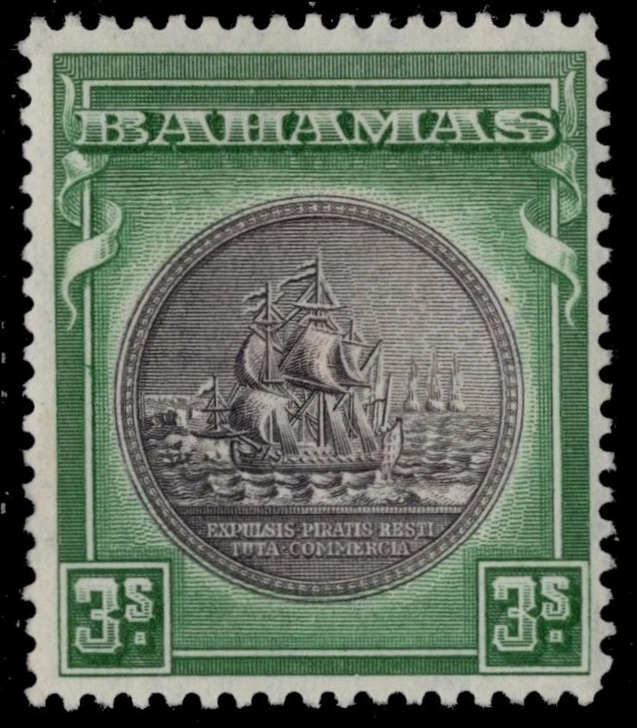 BAHAMAS  91 - Seal of the Colony "Deep Green and Black" (pc25589) - Image 1 of 1