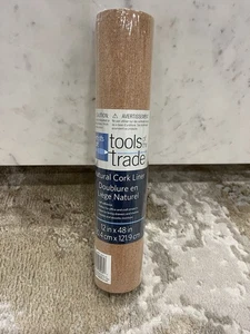 NUEVO rollo de corcho autoadhesivo con respaldo forro de corcho natural artistas loft 12”x48” NUEVO EN PAQUETE - Imagen 1 de 3