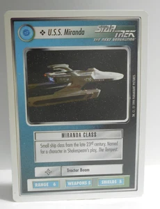Star Trek CCG * U.S.S. Miranda Federation Ship * 1994 * 1st Edition - Picture 1 of 2