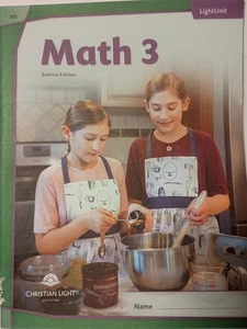 Math 3 Sunrise Ed. - Lightunit 301 by Christian Ligfht Education (2024, PB) S1 - Picture 1 of 1