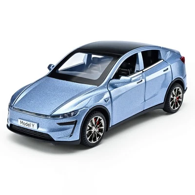 Auto pressofusa 1:32 Tesla Model Y - SUV elettrico in lega con luce sonora giocattolo estraibile - Immagine 1 di 4