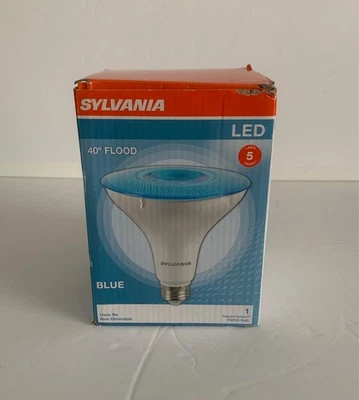 Lâmpada Sylvania LED Flood PAR38 azul 40 graus 9W luz interna/externa - Imagem 1 de 4