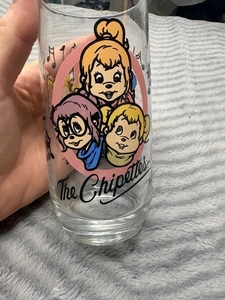 The Chipettes "All three" Hardees glass, drinking cup, 1985 Vintage - Picture 1 of 6