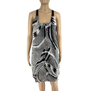 MISS SIXTY Vestido Sin Mangas Negro CHRISTINA 100% Seda Talla M - Bild 1 von 11