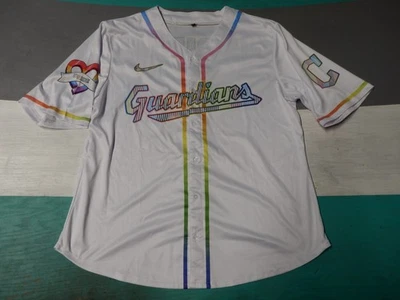 Cleveland Guardians Pride Night Giveaway Baseball Jersey Adult XL SGA - Image 1 of 3