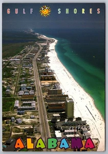 Postkarte Luftaufnahme Alabamas Golfküste übergroße Karte 4,75x6,75" M23m - Bild 1 von 2