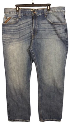 Pantalones de mezclilla Ariat Legacy M2 relajados corte bota para hombre talla 38x30 MX12FA23 B 20 granito Foto 1 de 4