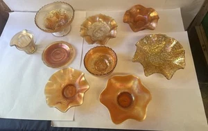 Marigold Iridescent Glass Lot - Picture 1 of 7