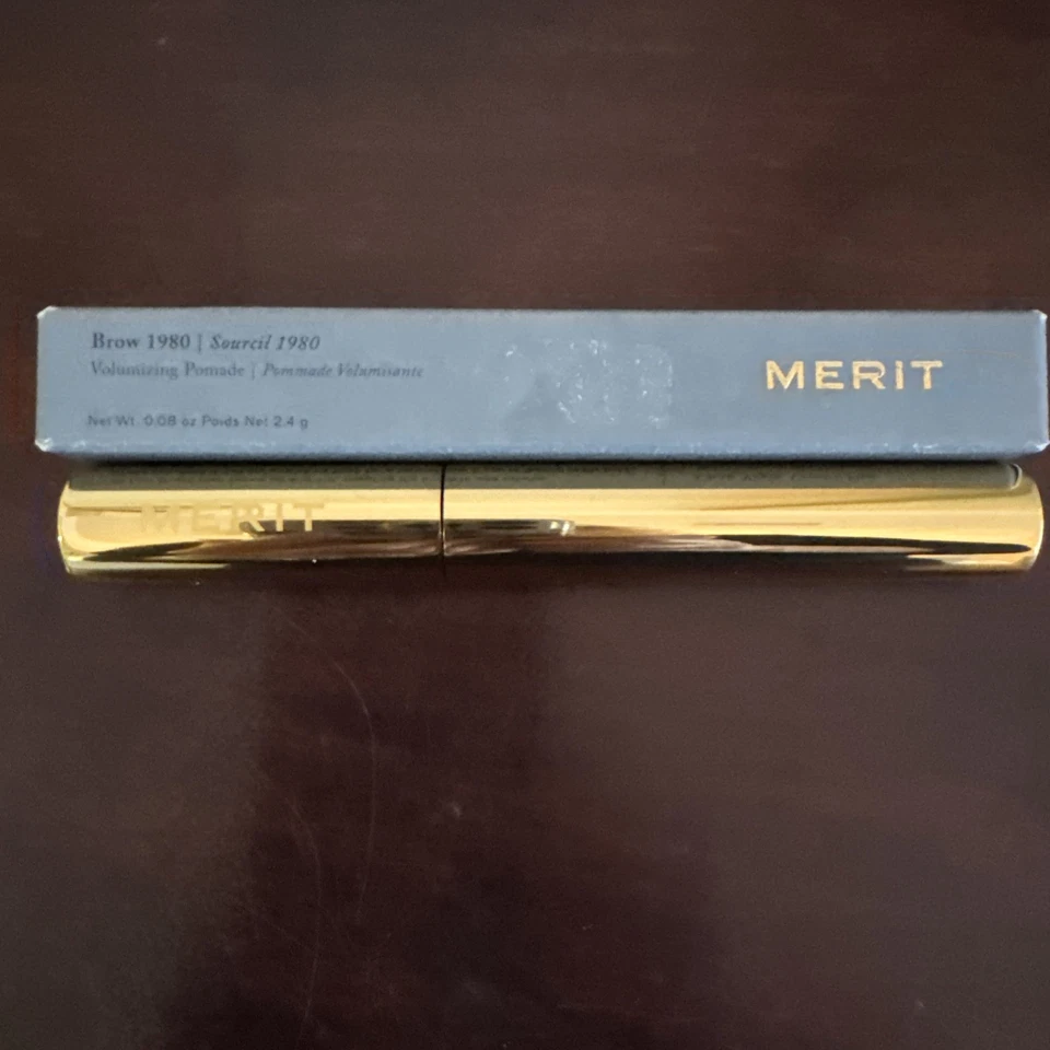 MERIT Brow 1980 Volumizing Tinted Eyebrow Pomade Dark Blonde