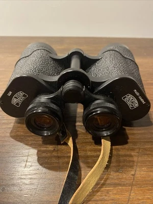 Carl Zeiss Jena Binoculars Multi Coated 10x50 With Leather Case-working - Image 1 of 4