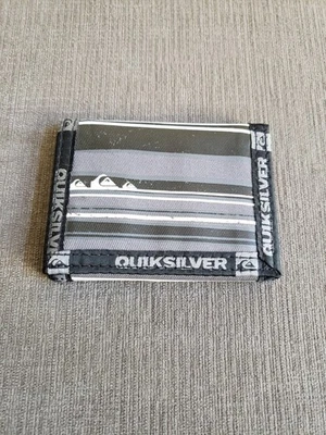 NUEVO RETRO 2012 Mercurio Triple Cartera Logo Portatarjetas Tela de Lona Negro  Foto 1 de 4