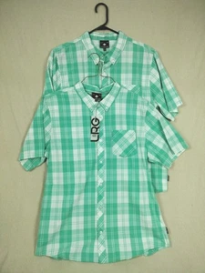 NEW LOT 2 Lifted Research Group Shirt Mens XL WHITE GREEN Button Down LRG - Picture 1 of 9