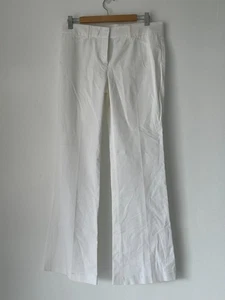 Pantalones de vestir THEORY blancos pantalones pantalones talla 8 para mujer a medida bolsillo trasero - Imagen 1 de 7