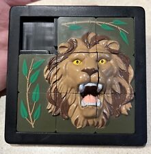 HARD TO FIND RARE Lion 3D slider scramble puzzle game DaMert 1993 King of Jungle
