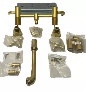 Kingston Brass English Country Wall Bathroom Faucet Polished Brass KS7122AX - Bild 1 von 22