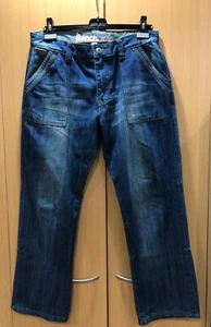 BENCH Jeans Size 34 Zip Fly Medium Blue Adjustable Waist *V. Good Preloved Cond* - Picture 1 of 12