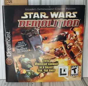 Star Wars Demolition PS1 Playstation 1 PS One Instruction Manual Only - Picture 1 of 7