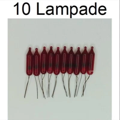 10 lampadine rosse da 5V di ricambio luci pisello da 50 luci - Immagine 1 di 4