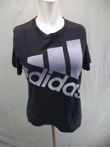 ADIDAS Size M (10-12) Boys 100% Cotton Crew Neck Short Sleeve Athletic Top 018 - Picture 1 of 11