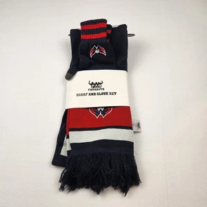 Washington Capitals NHL Fan Favorite Scarf and Glove Set NWT - Picture 1 of 7