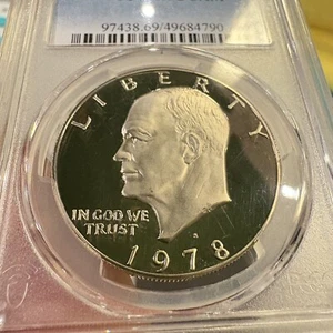 1978-S PCGS PR69DCAM Eisenhower Mint Shape. Mirror Finish Both Sides - Picture 1 of 7