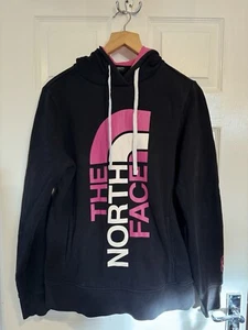 The North Face Pullover Hoodie Sweatshirt Breast Cancer Ribbon Womens Large - Picture 1 of 8