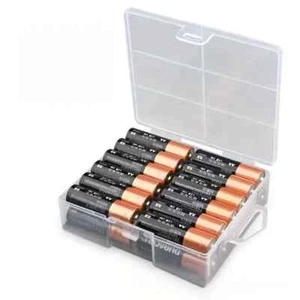 Tragbarer Batteriehalter Aufbewahrungskoffer 24x AA/10x 9V Batterien zum Selbermachen Organizer Box - Bild 1 von 6