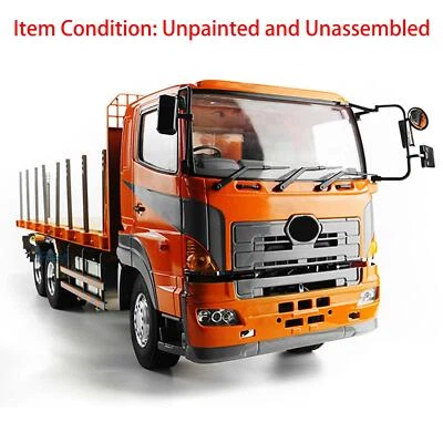 LESU 1/14 Scale RC 6*4 Metal Chassis Flatbed Lorry Trailer Tractor Truck Vehicle - Image 1 of 4