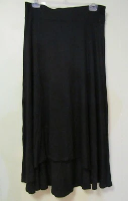 Черная вязаная эластичная юбка макси Kate & Mallory с высокой талией и низкой трапецией размер M - Изображение 1 из 3