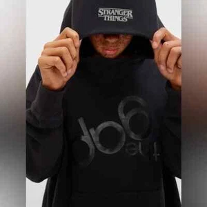 GAP x STRANGER THINGS Black Hoodie Boys/Girls Sz10 Teen - Picture 1 of 10