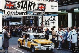 World Rally Championship Driver Jean Ragnotti Hand Signed Photo 12x8" AH - Picture 1 of 1